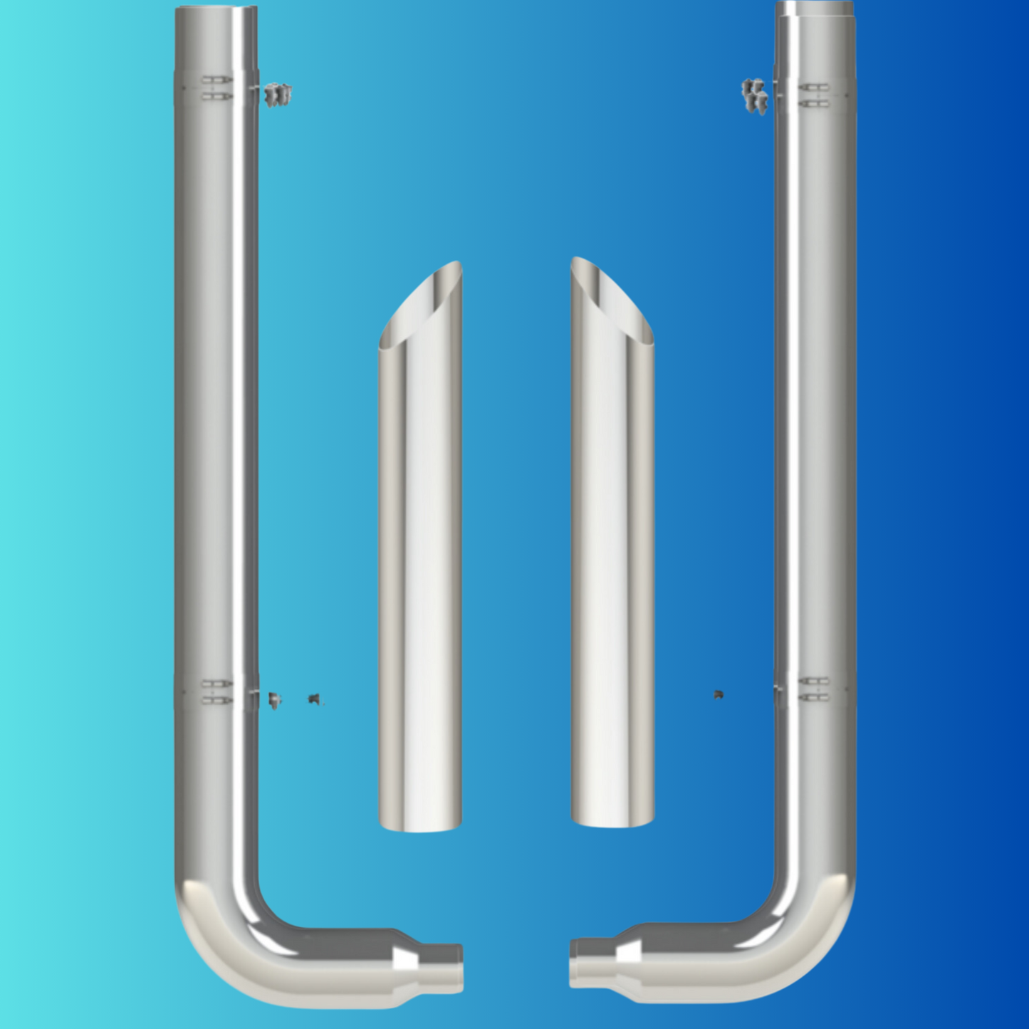 Peterbilt 90° Elbow Exhaust Set