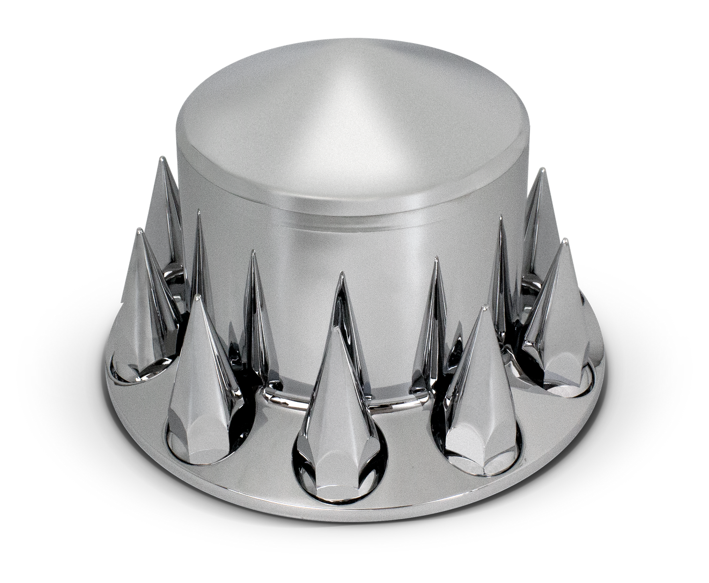 Complete Chrome Axle Cover Kit with Standard Lug Nut Covers SET POINTED PUSH