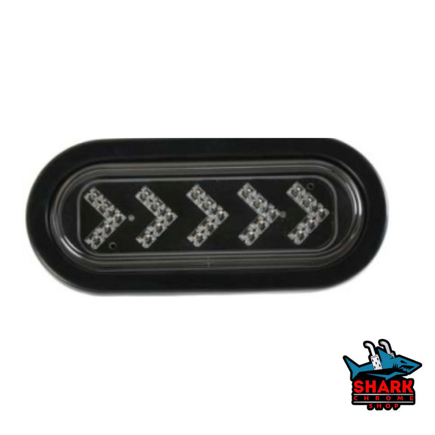 LED Oval Arrow Turn Signal Light Amber High & Low