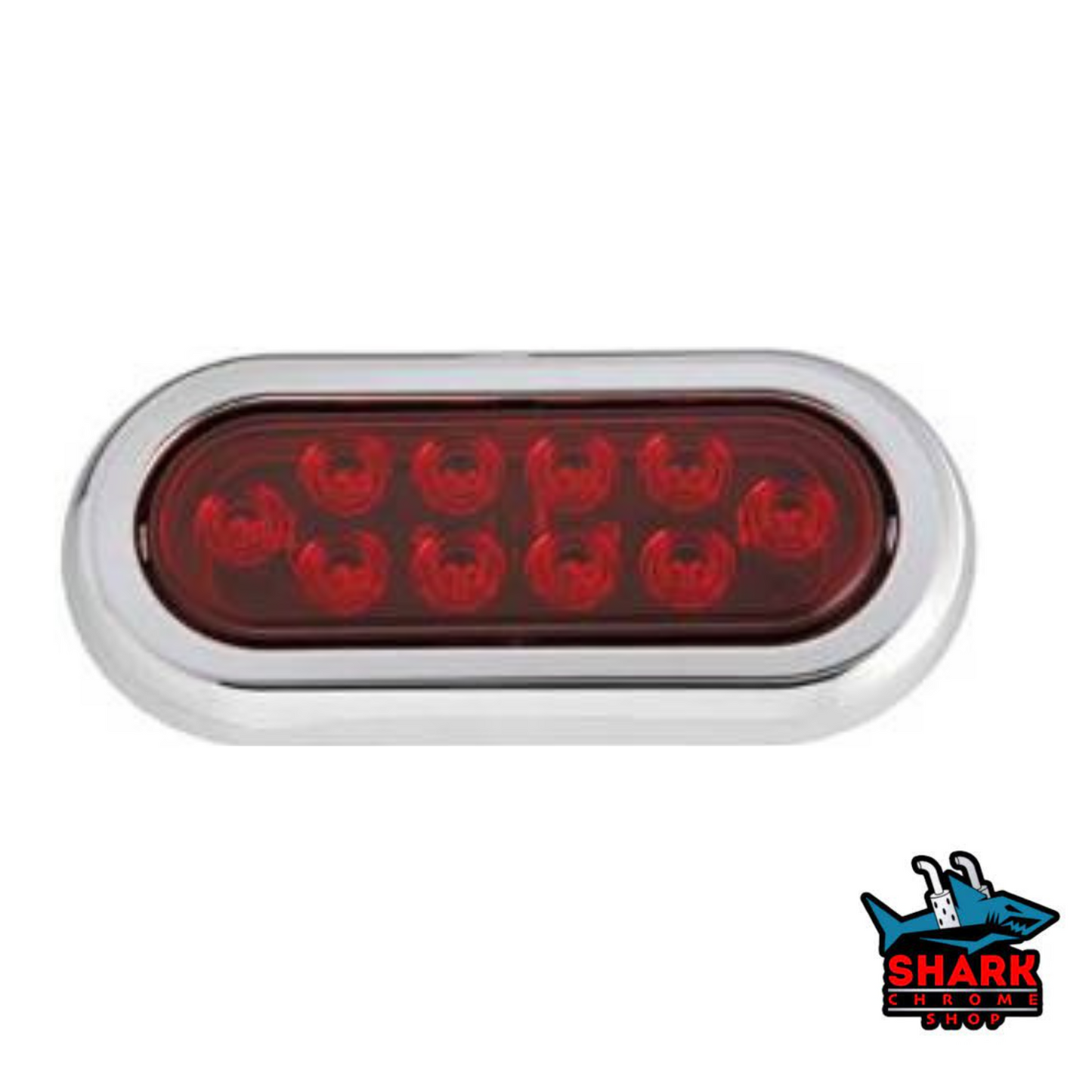 AMN / LED 6" Chrome Bezel Oval Turn Signal Light