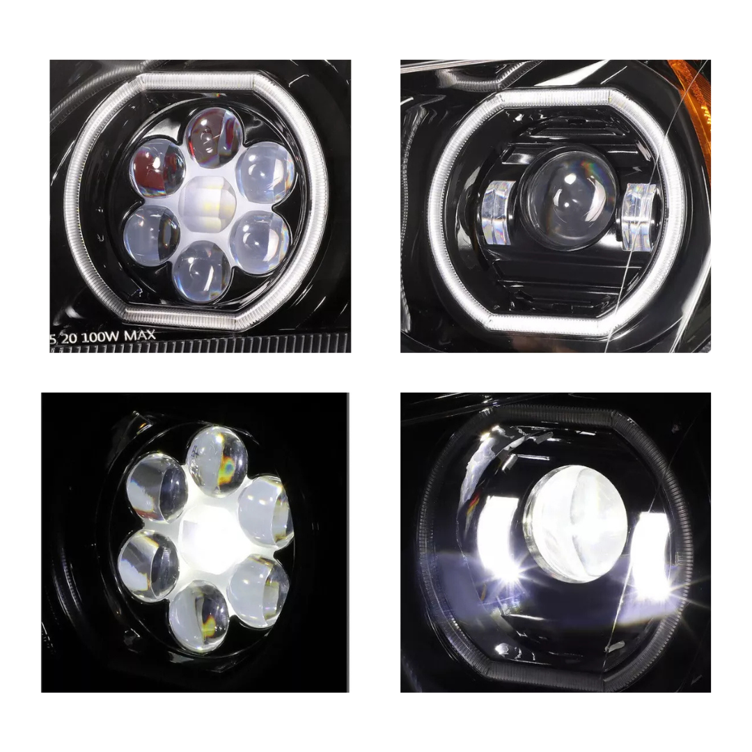 Freightliner Cascadia 2018+ LED Black Headlight Projector