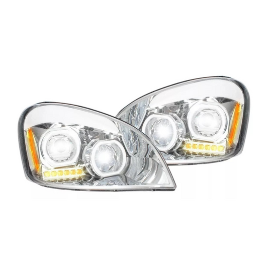 Freightliner Cascadia 2008-2017 Full LED Chrome Projector Headlight