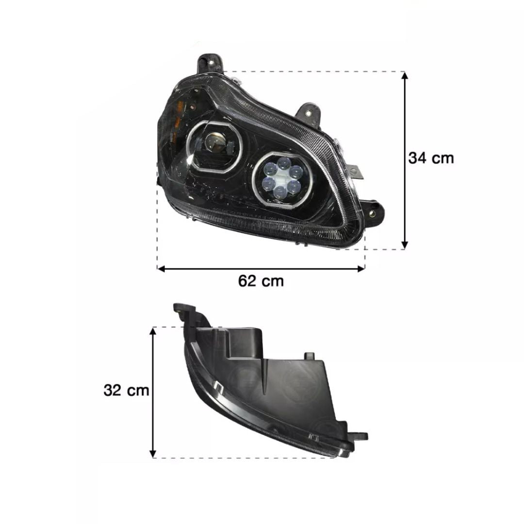 Kenworth T680 Performance LED Black Headlight
