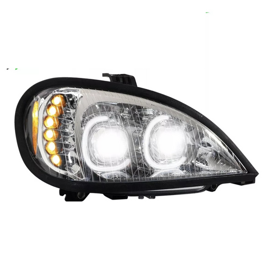 Freightliner Columbia Performance LED Chrome Headlight (PASSENGER)