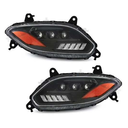 International LT 2018+ LED Black Headlight Proyector