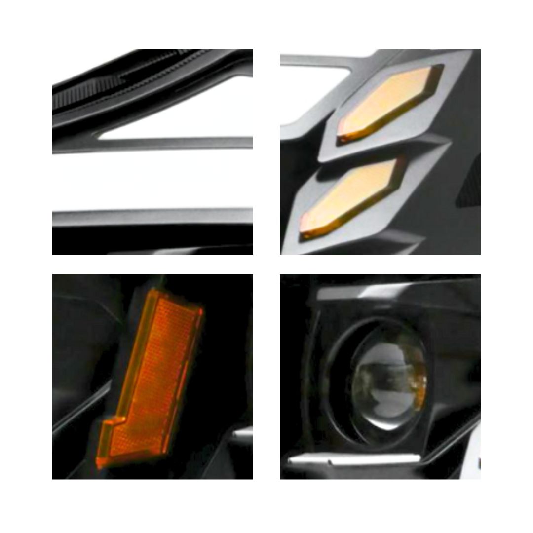 Kenworth T680 LED Black Headlight Projector