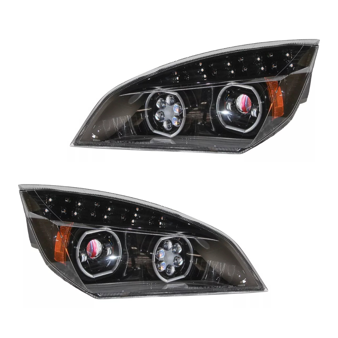 Freightliner Cascadia 2018+ LED Black Headlight Projector