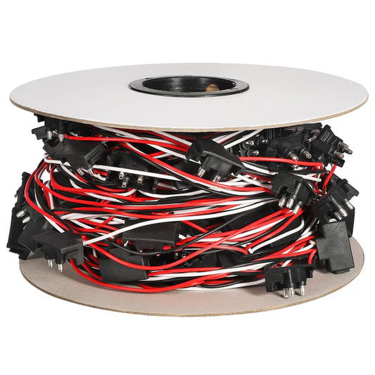 3 Prong Pigtail Wire Harness with 12″ Connector Spacing – 92 Plugs 100 ft. Spool
