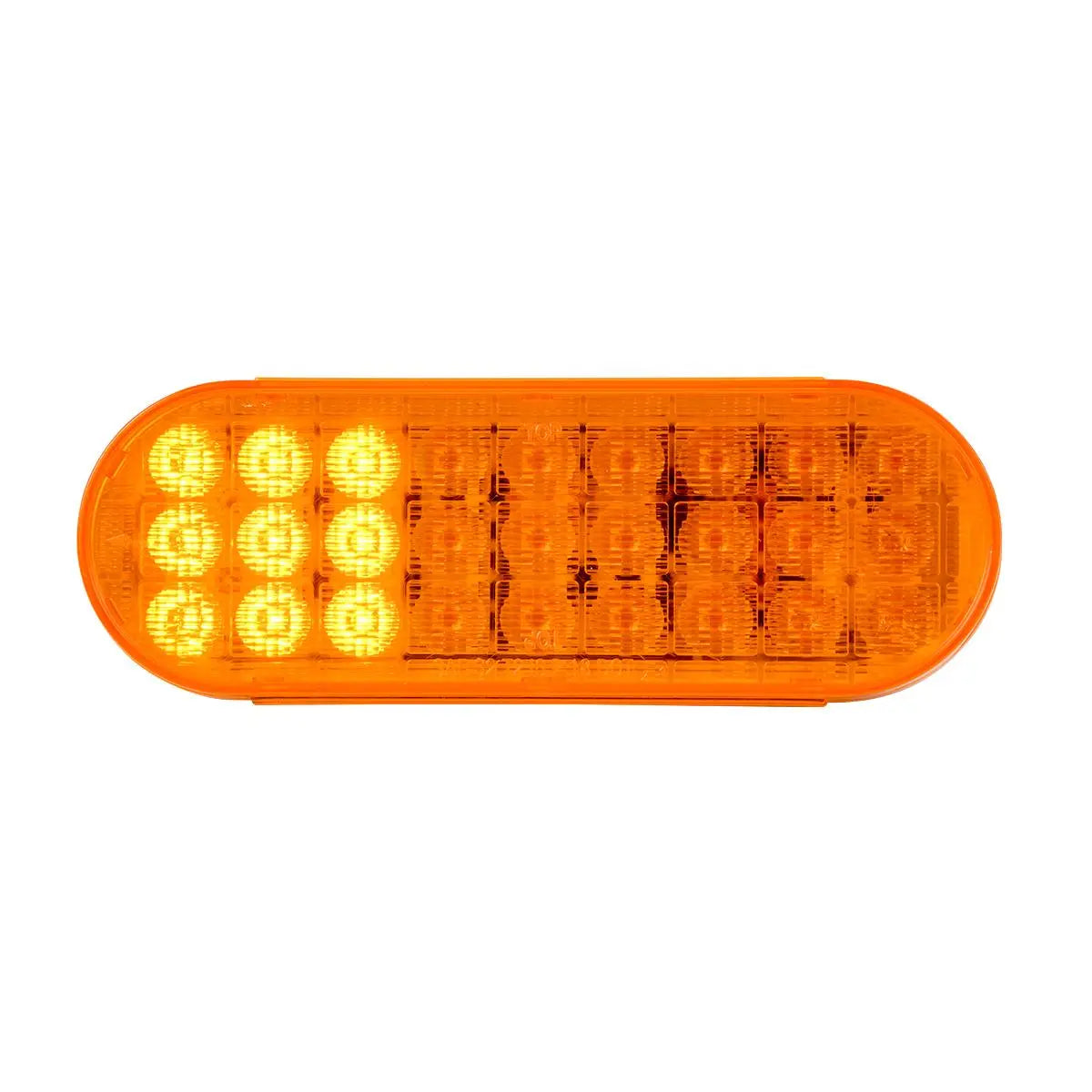 27 LED Oval Smart Dynamic Sequential Sealed Light Light (Amber/Amber)