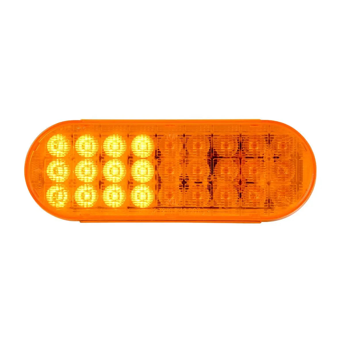 27 LED Oval Smart Dynamic Sequential Sealed Light Light (Amber/Amber)