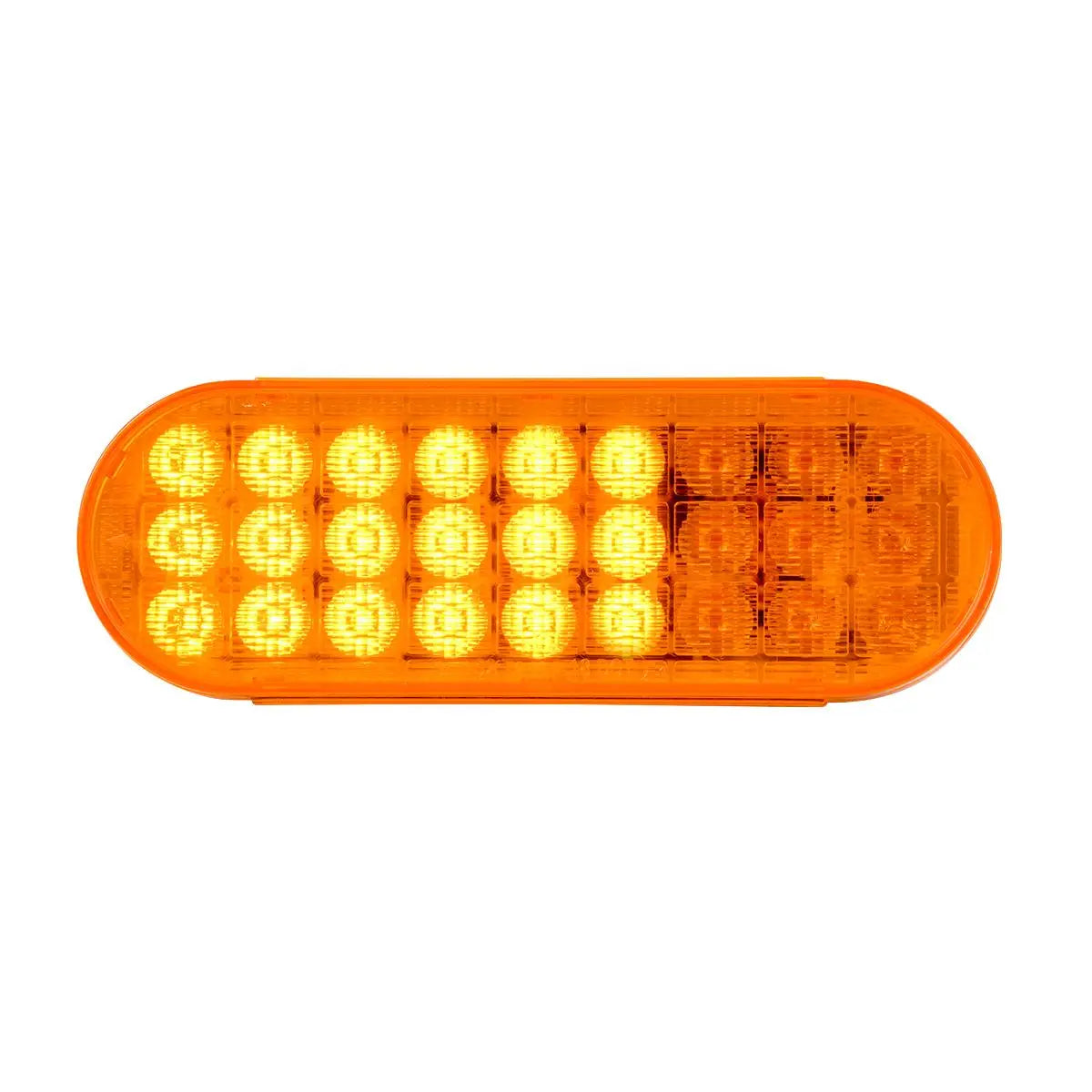 27 LED Oval Smart Dynamic Sequential Sealed Light Light (Amber/Amber)