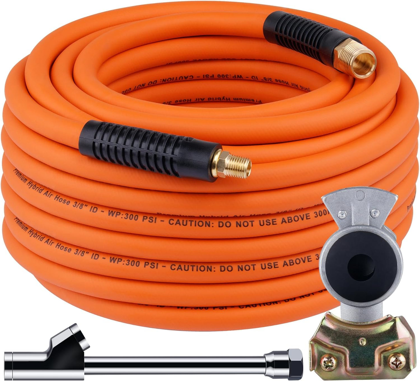 50ft Hybrid Air Hose With Gladhand And Tire Inflator FREE SHIPPING!