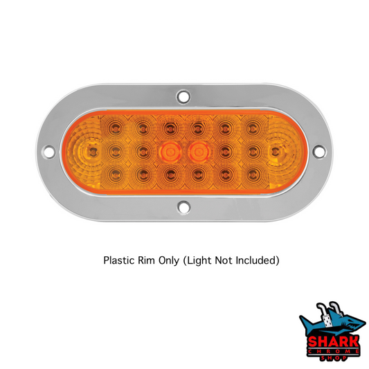 Flange Oval Light Bezel