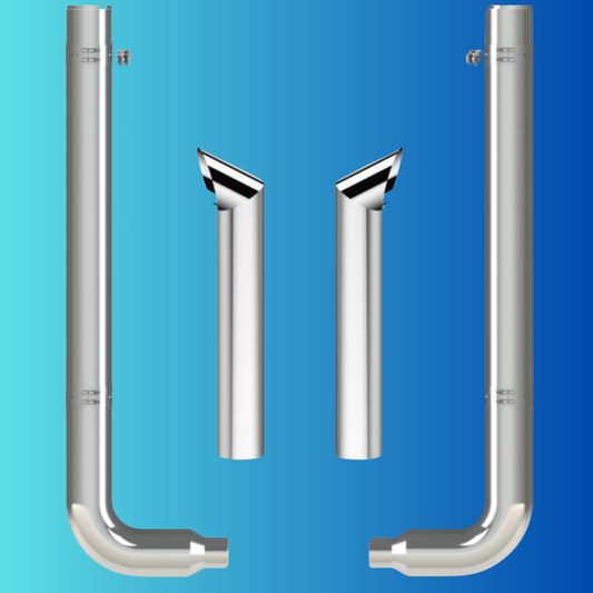 Peterbilt 90° Elbow Exhaust Set