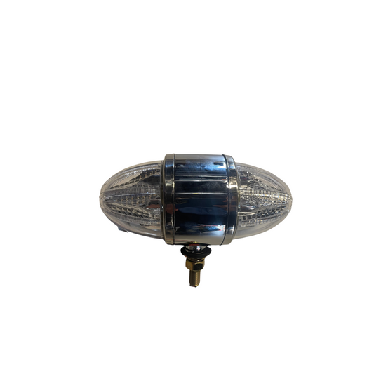 Double Watermelon Clear Lens LED Light with Pedestal RED/AMBER