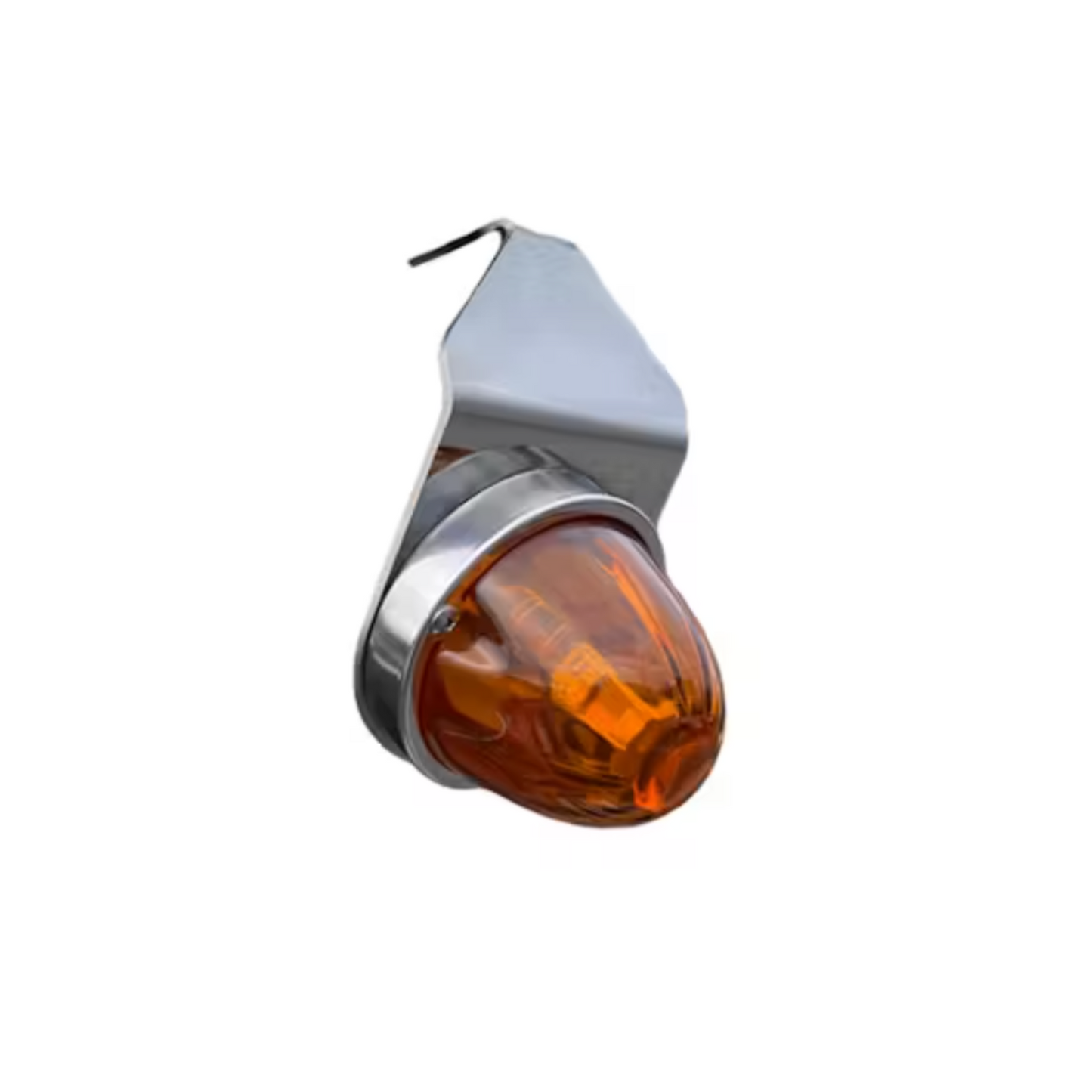 Mirror Turn Signal Angled Bracket with Amber Glass Watermelon and Amber Led bulb Included
