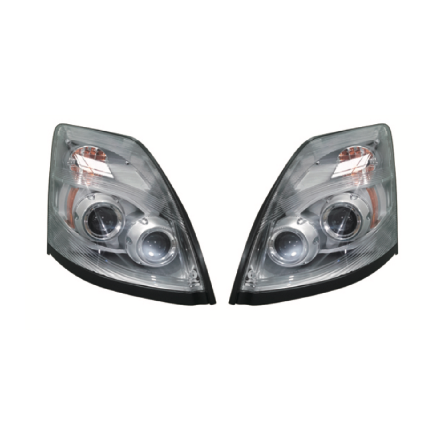 VOLVO VNL HEADLIGHT WITH OPTICAL LENS WHITE FITS: 2015-2017