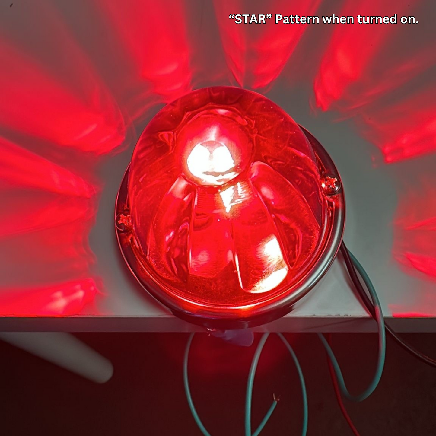 Watermelon RED Lens Glass  with 1157 LED  Bulb