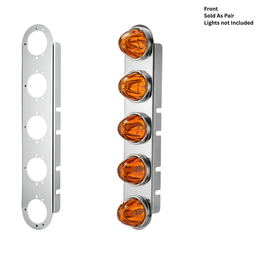 Front Peterbilt -T- Radious Style bracket for 15"Air cleaner PAIR