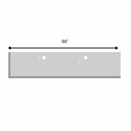 Peterbilt 365/388/389/567 & Kenworth W990 Classic Bumper Box End **304 Stainless Steel