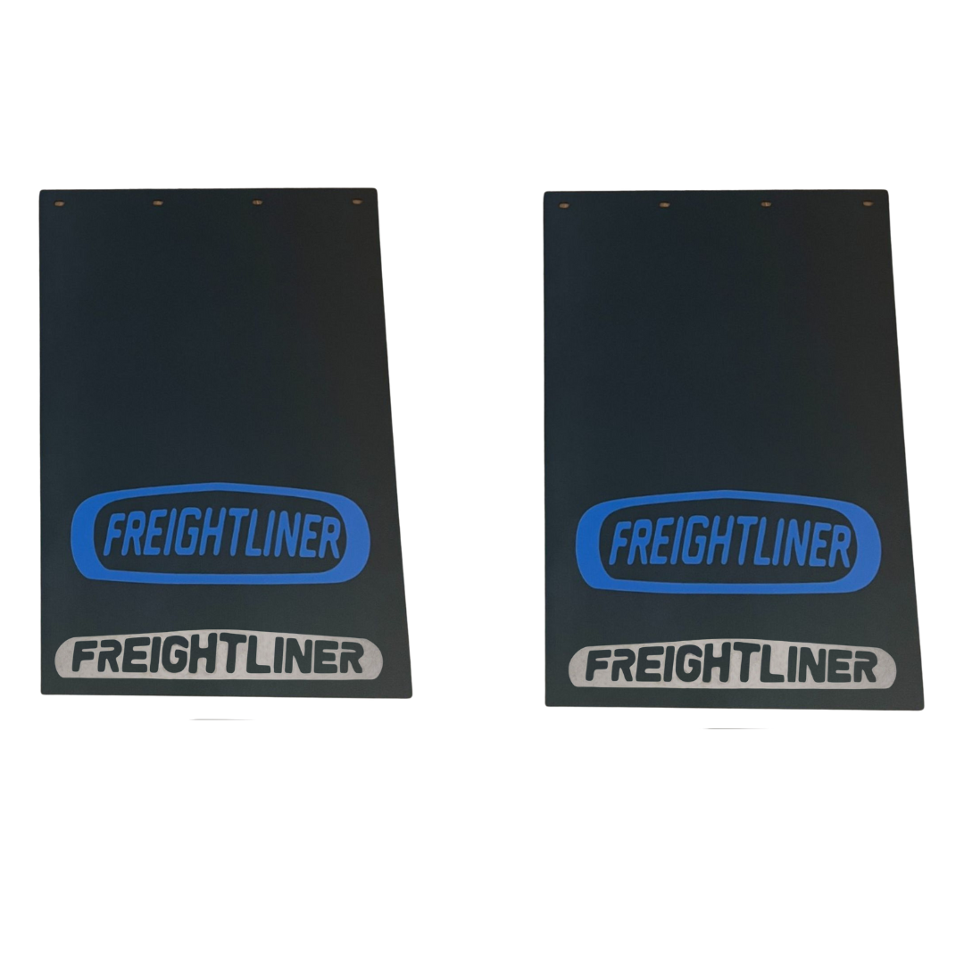 FREIGHTLINER SET OF MUD FLAPS 24"x34" WITH SET OF MUDFLAP WEIGHTS