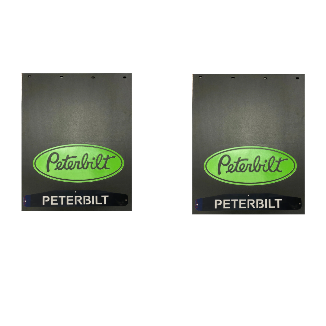 PETERBILT SET OF MUD FLAPS 24"x34" WITH SET OF MUDFLAP WEIGHTS