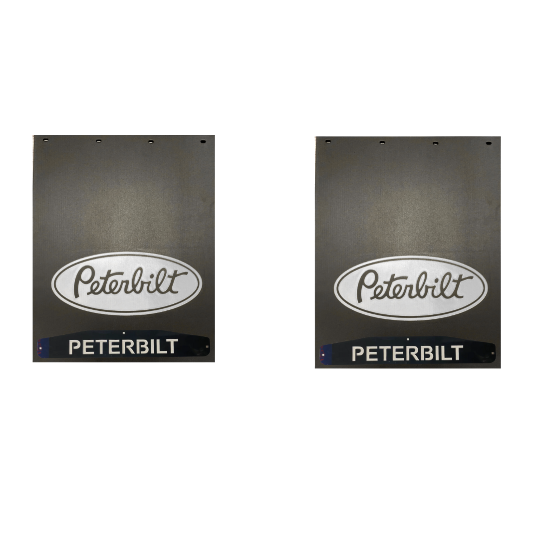 PETERBILT SET OF MUD FLAPS 24"x34" WITH SET OF MUDFLAP WEIGHTS