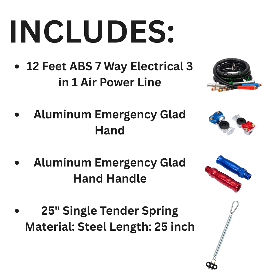 Hose Kit with FREE Glad Hand, Glad Handles, 25" Single Tender