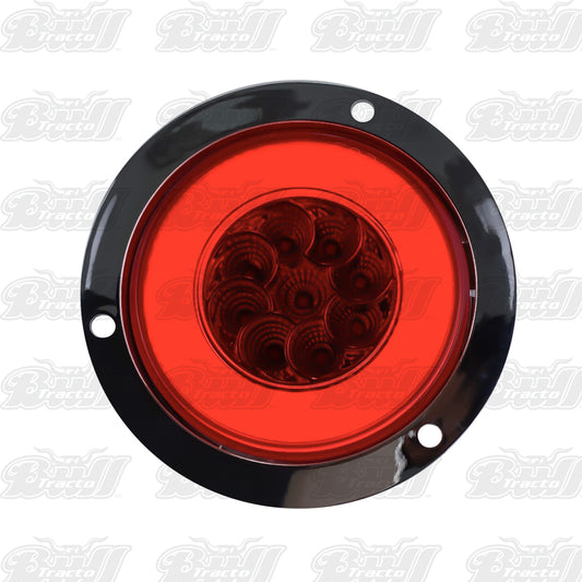 4" Flange- Mounted GLO Turn Signal LED Light (Red/Red)