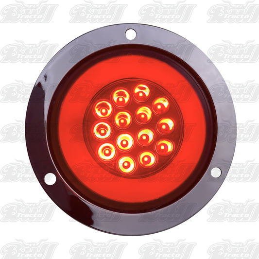 4" Round GLO Turn Signal LED Light (Red/Red)