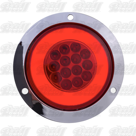 4" Round GLO Turn Signal LED Light (Red/Red)