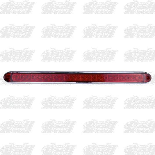 Red LED Light Bar W/ Chrome Bezel