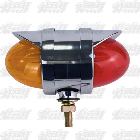 AMBER/RED,Glo with visor,10-30V