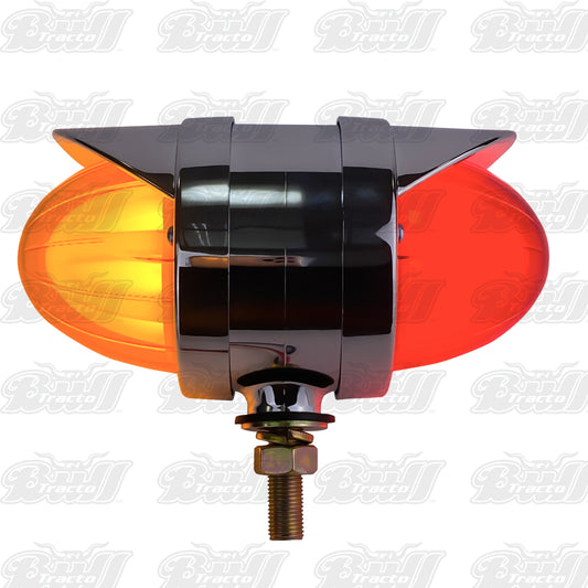 AMBER/RED,Glo with visor,10-30V