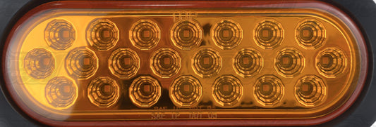 "Oval Pearl LED Light in Clear Amber NO GROMMET/BEZEL INCLUDED "