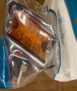 Amber Marker Clearance Light w/Chrome Bezel