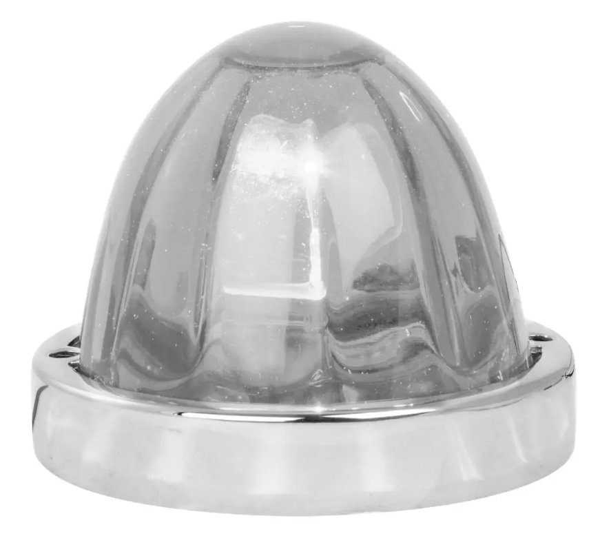 CLEAR WATERMELON GLASS FLUSH MOUNT LIGHT KIT, 1 WIRE