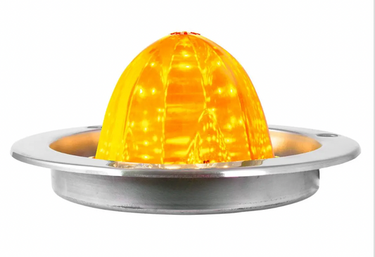 AMBER/AM CLASSIC WATERMELON 18 LED LIGHT W/S.S. FLAN