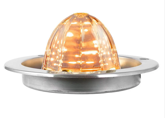 AMBER/CLR CLASSIC WATERMELON 18 LED LIGHT W/S.S. FLAN