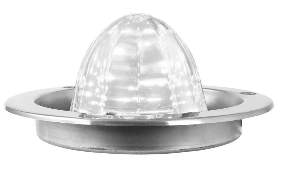 AMBER/CLR CLASSIC WATERMELON 18 LED LIGHT W/S.S. FLAN