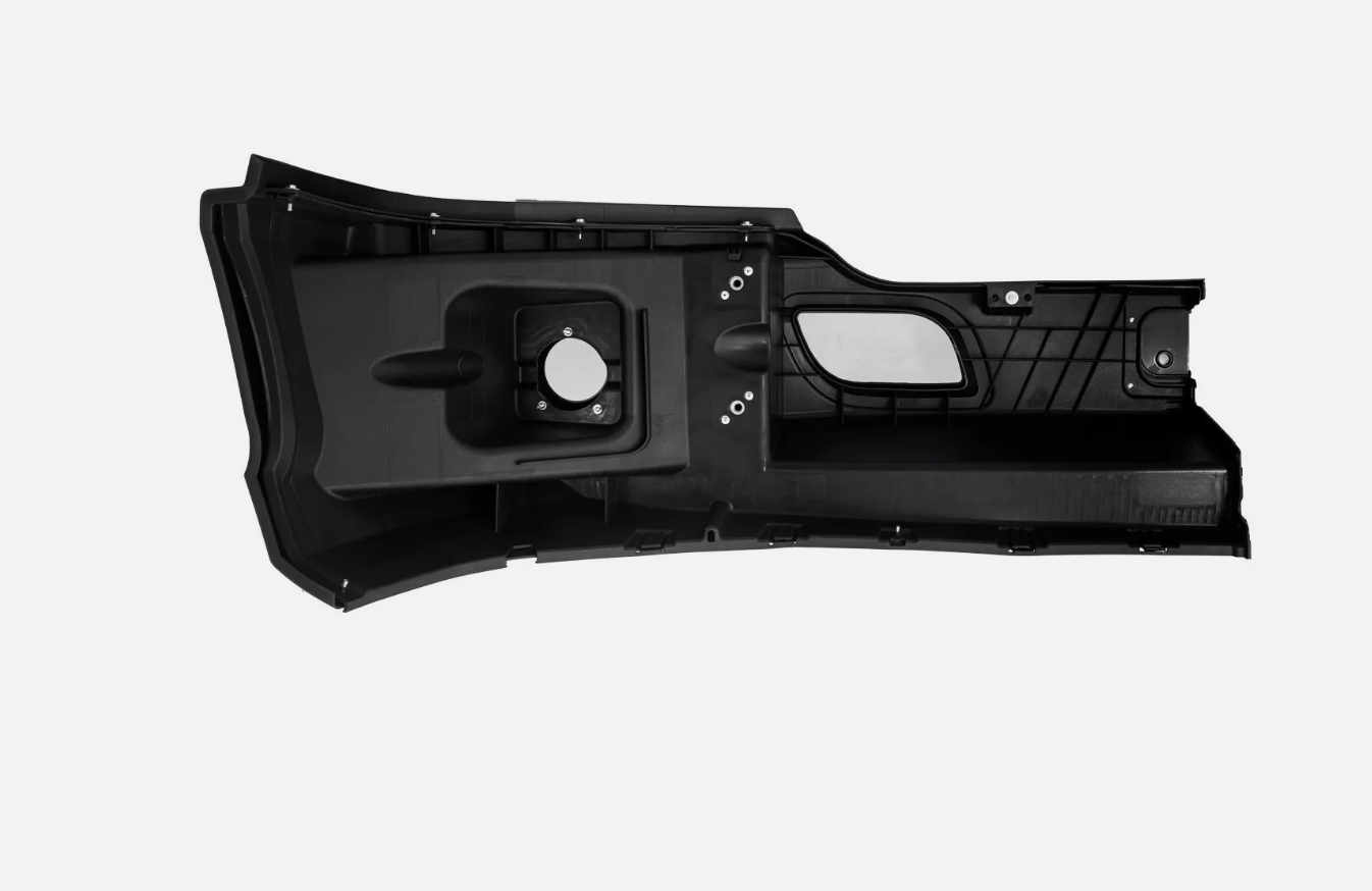 Black Plastic Bumper W/ Hole Replacement for Kenworth T680 2012-2021