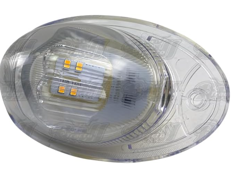 CLEAR LENS AMBER LED WITH STROBES LIGHT CASCADIA SIDE MARKER
