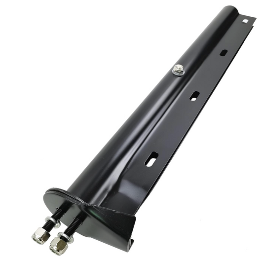 MUD FLAP HANGER (TUBE STYLE) BLACK 30" LIGHT DUTY SPRING-LOADED 1-1/8" BOLT STRAIGHT