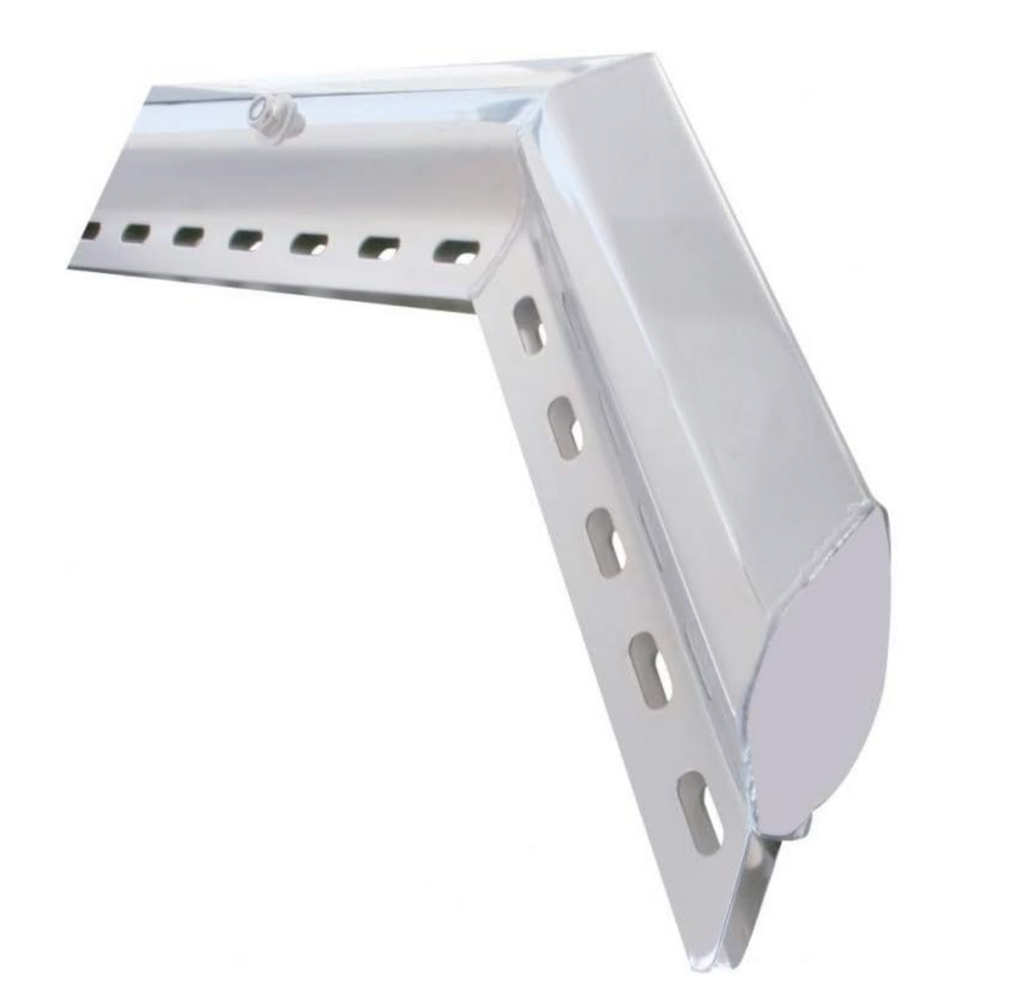 ANGLED MUD FLAP HANGER CHROME 30" HEAVY DUTY SPRING LOADED 45°
