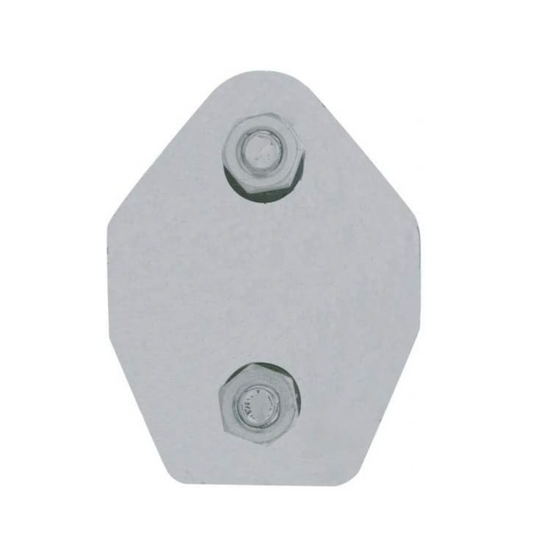 ANGLED MUD FLAP HANGER CHROME 30" HEAVY DUTY SPRING LOADED 45°