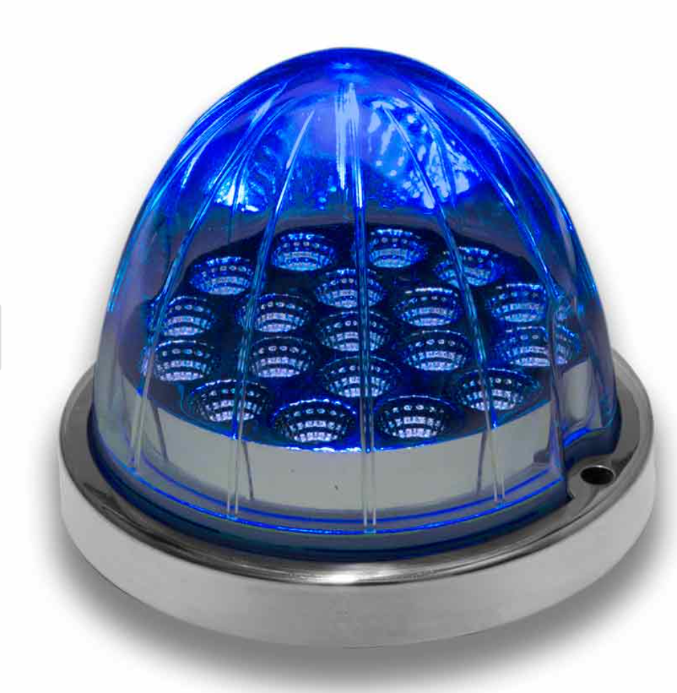 Watermelon Clear Lens,LED Amber +Blue Normal