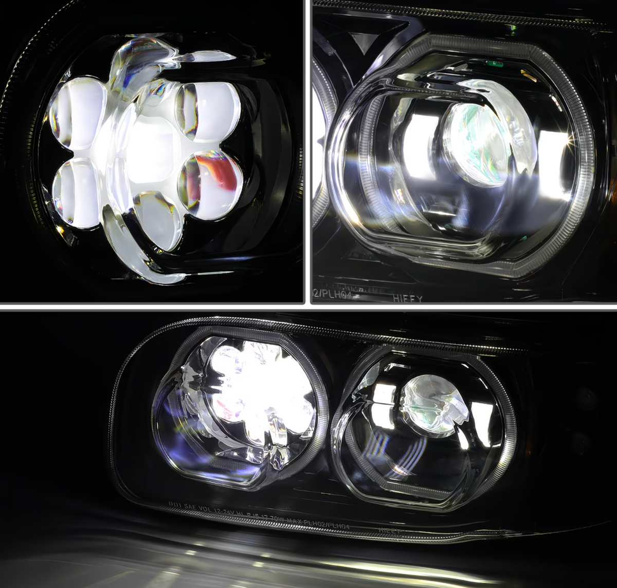2008-2022 PETERBILT 389 388 567 PROJECTOR HEADLIGHTS LED DRL TURN SIGNAL LAMPS