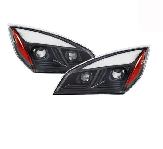 HEADLIGHT BLACK LED PROJECTOR NEW CASCADIA 2018 +