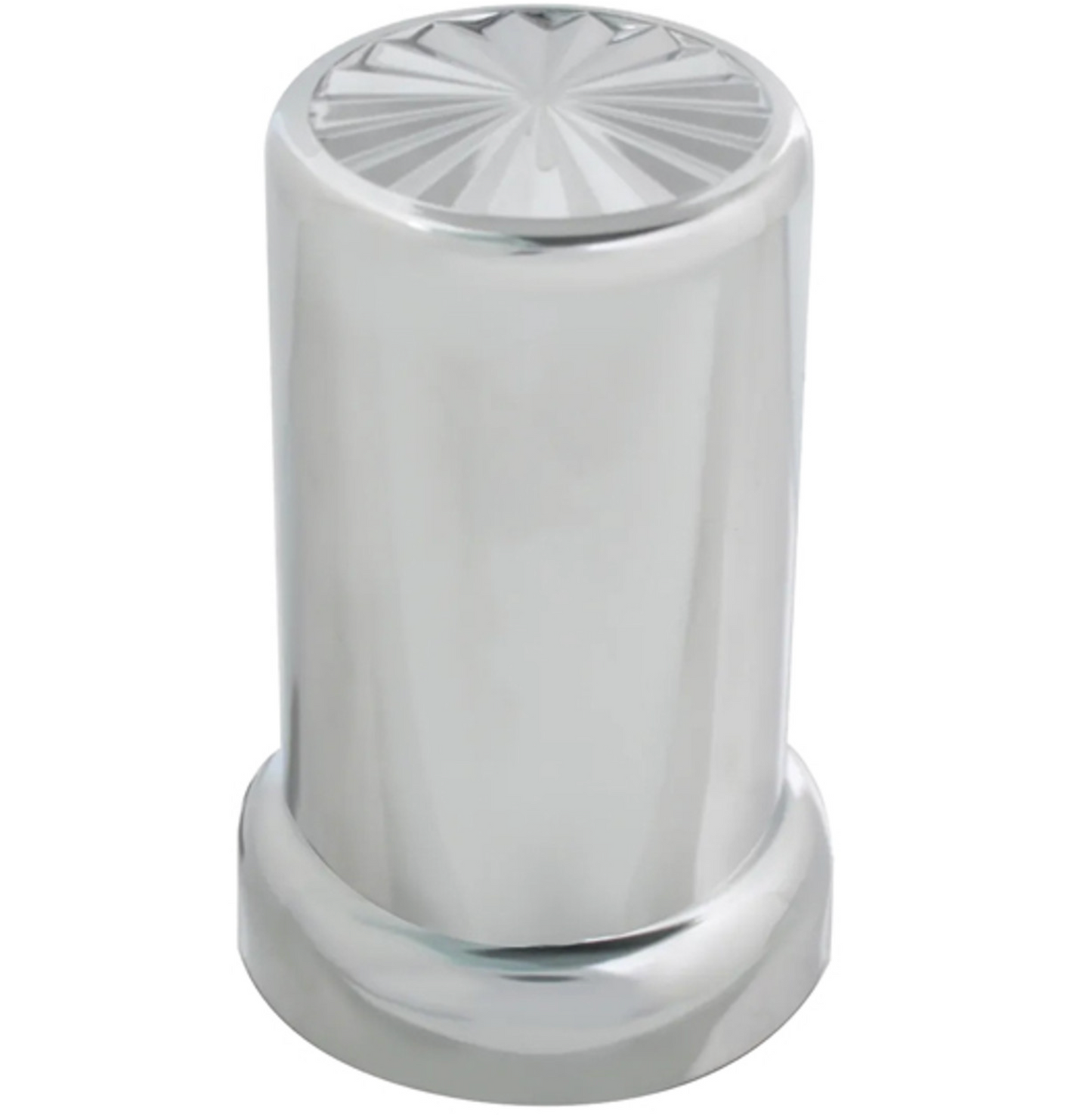 PINWHEEL CHROME PLASTIC LUG NUT COVER Chrome Plastic 33 SCREW ON