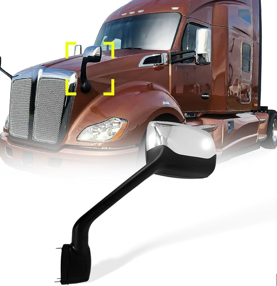 Premium Kenworth T680 Chrome Hood Mirror